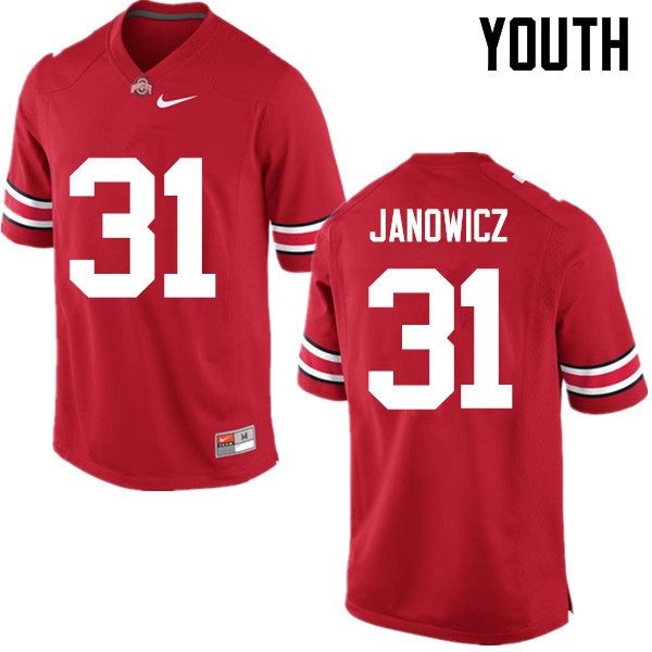 Ohio State Buckeyes #31 Vic Janowicz Youth High School Jersey Red OSU67581